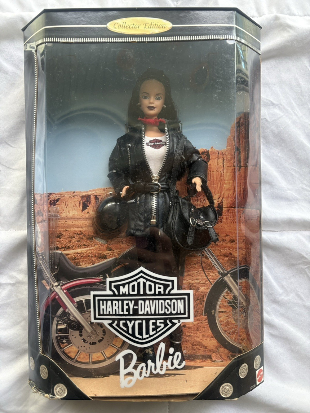 Vintage Mattel Harley-Davidson Motorcycle Barbie Doll Collector Series Mint Box